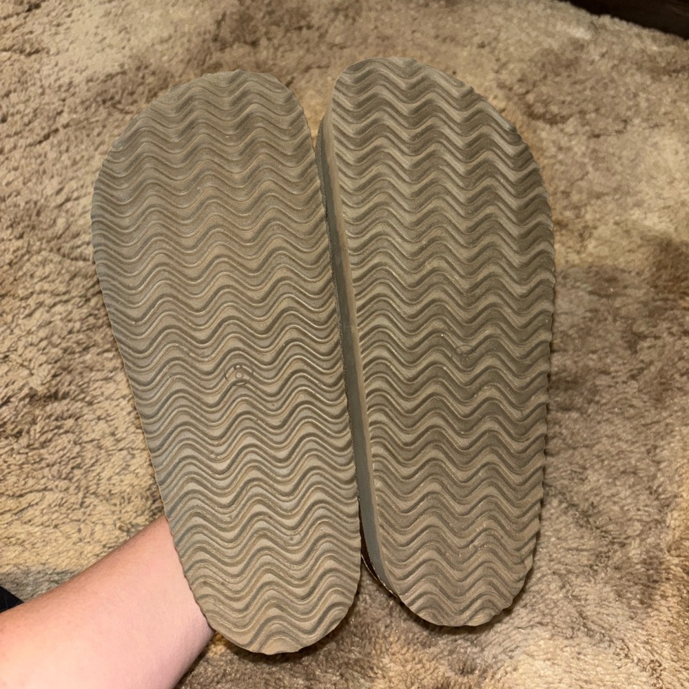 Project Cloud Suede Platform Clog Mule with Double Buckles - Taupe - Picture 5 of 5
